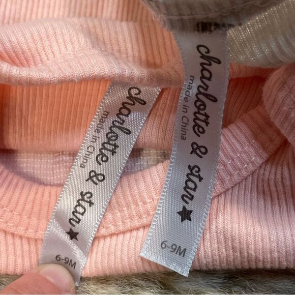 5 for $25🔥Charlotte & Star Snap Botton Tops Baby Size 6-9 Months - Picture 4 of 5